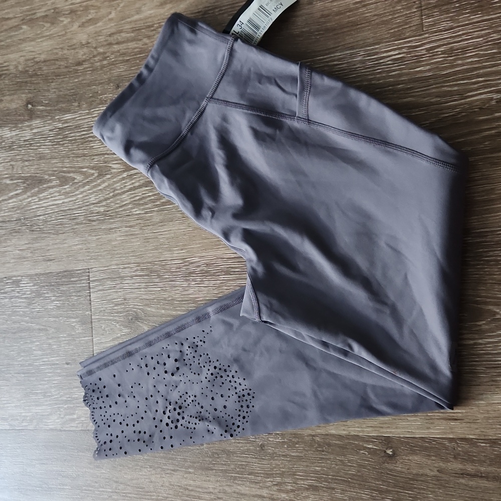 Ideology Cutout Detail Ankle Leggings Violet Stone